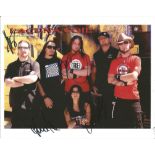 Lacuna Coil Metal Band hand signed 10x8 photo. This beautiful hand signed photo depicts heavy