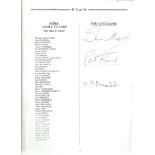 Colditz Castle multiple signed 1990 reunion programme signed by 2 former inmates Pat Reid and