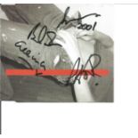 Music New Order signed CD insert. Signed by 4. CD included. Good Condition. All signed pieces come