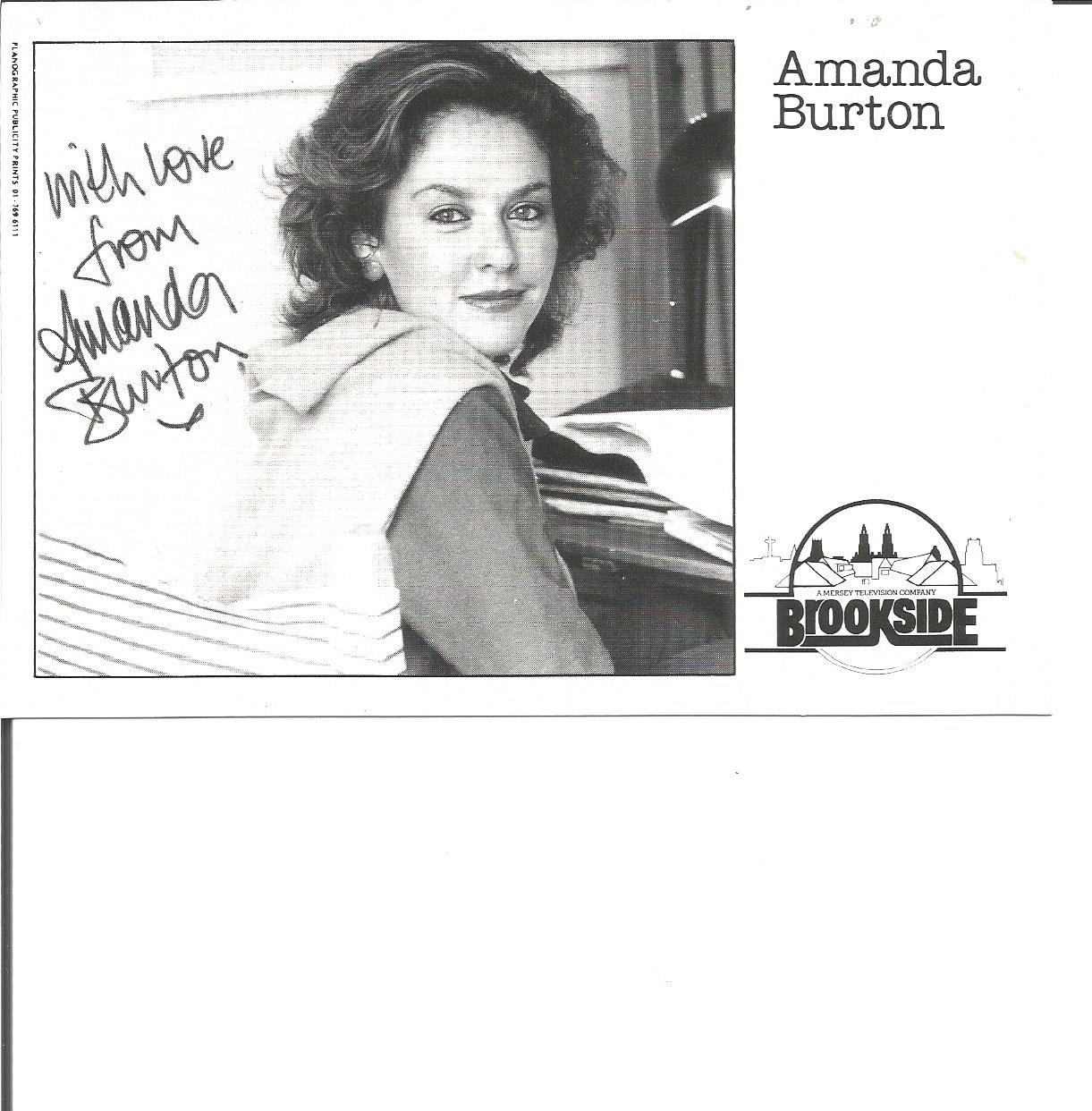 Brookside signed 6x4 b/w photo collection. 5 photos individually signed by Ricky Tomlinson, Amanda - Image 2 of 2