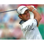 Eduardo Molinari Signed Golf 8x10 Photo. Good Condition. All signed pieces come with a Certificate