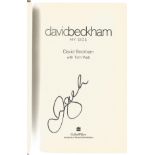 David Beckham signed My side hardback book. Signed on inside title page. Good Condition. All