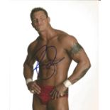 Randy Orton signed 10 x 8 colour Wrestler Portrait Photo, from in person collection autographed at