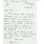 Tirpitz raider Grp Capt James Tait 617 sqn hand written letter to Jim Shortland Dambuster WW2