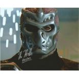 Kane Hodder Friday 13th Jason X hand signed 10x8 photo. This beautiful hand signed photo is signed