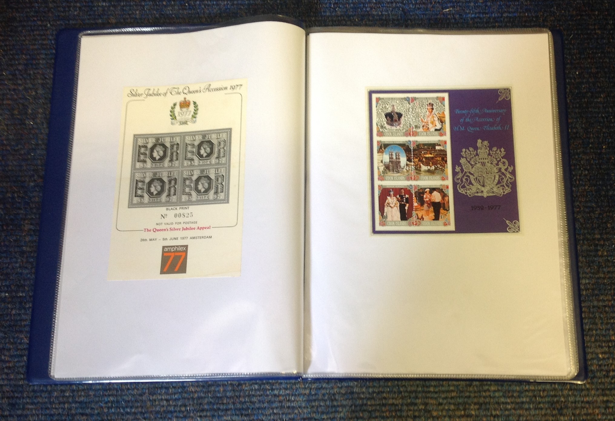 Souvenir stamp sheet collection. Mainly British commonwealth to celebrate 1977 Silver Jubilee. All - Image 5 of 6