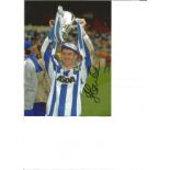 Football Autographed John Sheridan Photo, A Superb Image Depicting Sheffield Wednesday s Hero Of The