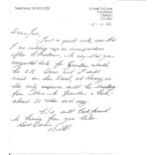 Bill Howarth rare Dambuster veteran autograph hand written letter. From the Jim Shortland 617 Sqn