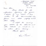 Flt Sgt Victor Tomei 57 sqn shot down in Lancaster NG145 handwritten letter to WW2 author Alan