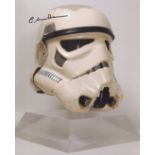 Star Wars 8x10 Star Wars Movie Photo Signed By Actor Chris Bunn As A Stormtrooper. Good Condition.