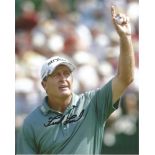 Fred Funk Signed Golf 8x10 Photo. Good Condition. All signed pieces come with a Certificate of