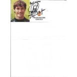 Football Autographed Raimond Van Der Gouw Official Manchester United Club-Card, Superbly Signed Best