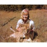 Virginia Mckenna 8x10 Photo From The Film Born Free Signed By Actress Virginia Mckenna. Good