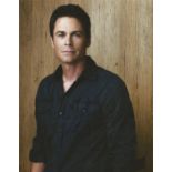 Rob Lowe signed 10 x 8 colour Photoshoot Portrait Photo, from in person collection autographed at