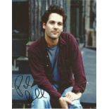 Paul Rudd signed 10 x 8 colour Photoshoot Portrait Photo, from in person collection autographed at