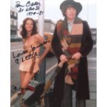 Doctor Who Multi Signed Doctor Who 8x10 Photo Signed By All Three Cast Members In Tom Baker,