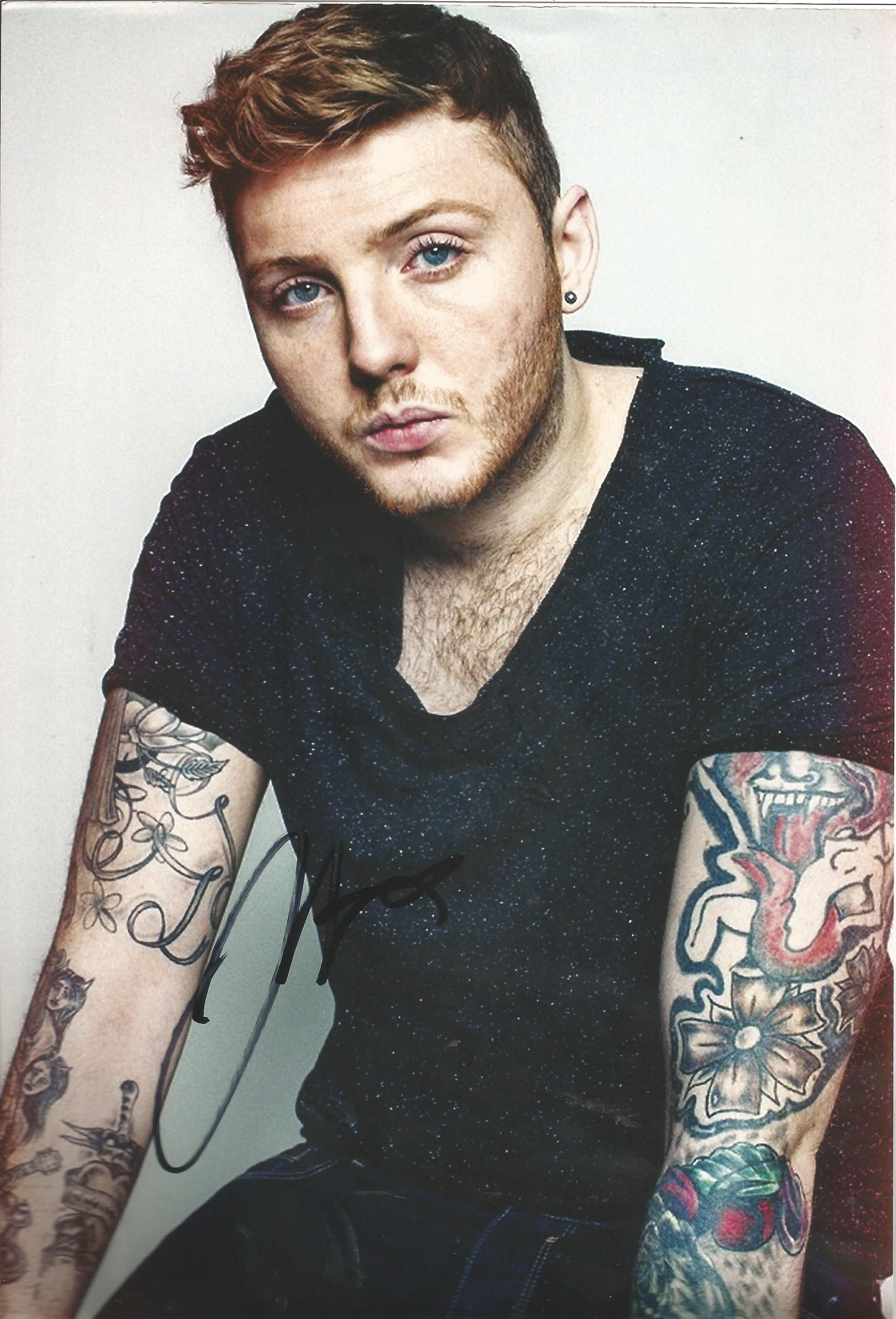 Music James Arthur 10x8 signed colour photo. James Andrew Arthur is an English singer and