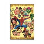 Stan Lee signed Spiderman magazine page mounted to 14 x 10 inches. Comes with Autografica COA.