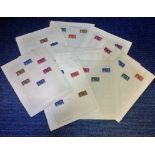 British commonwealth 1937 Coronation stamp collection. 55 mint stamps. Good Condition. All signed