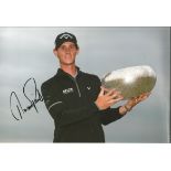 Thomas Pieters signed 12x8 colour photo. Belgian professional golfer who currently plays on the