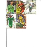 Football Lot Of 5 Autographed Modern World Cup Trading Cards, Including Thibaut Courtois, Toby