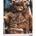 Star Wars Ewok Star Wars 8x12 Inch Photo From Star Wars Signed By Actor Michael Henbury As An