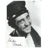 Sheldon Leonard small signature piece with 10x8 b/w photo. February 22, 1907 - January 11, 1997