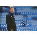 Ronald Koeman signed 12x8 colour photo. Dutch retired footballer who has been manager of the