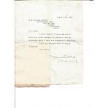 Kenneth Bird signed TLS dated 14/8/1922. 17 December 1887 - 11 June 1965 , known by the pen name