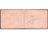 Vintage 1950 s entertainment autograph book. Contains 20+ signatures. Some of names included are