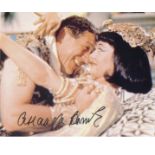 Carry on Cleo Amanda Barrie signed 10 8 photo in character. Good Condition. All signed pieces come