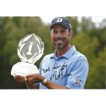 Matt Kuchar Signed Golf 8x12 Photo. Good Condition. All signed pieces come with a Certificate of
