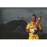 David Warner Signed Australia Cricket 8x12 Photo. Good Condition. All signed pieces come with a