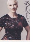Annie Lennox signed 7x5 picture. Good Condition. All signed pieces come with a Certificate of