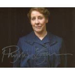Downton Abbey 8x10 Photo From Downton Abbey Signed By Actress Phyllis Logan. Good Condition. All