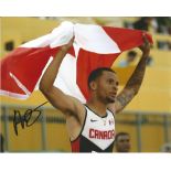 Andre De Grasse Signed Athletics 8x10 Photo. Good Condition. All signed pieces come with a