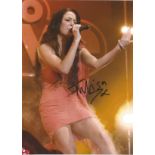 Music Tulisa Contostavlos 10x8 signed colour photo. Good Condition. All signed pieces come with a