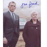 James Bond signed 10 x 8 photo of Dame Judi Dench in character. Good Condition. All signed pieces