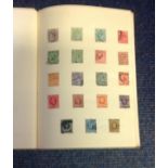 GB stamp collection. Well over 200 stamps housed in green shield album. Mint and used. Good