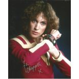 Jan Chappell Blakes 7 hand signed 10x8 photo. This beautiful hand-signed photo depicts Jan