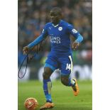 N'golo Kante Signed Leicester City 8x12 Photo. Good Condition. All signed pieces come with a