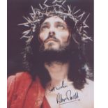 Jesus of Nazareth Robert Powell signed 10 x 8 photo in character. Good Condition. All signed