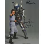 Star Wars Daniel Logan & Temuera Morrison signed authentic 10x8 colour photo. Good Condition. All