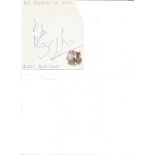 Music Suzi Quatro irregular cut signature piece. Good Condition. All signed pieces come with a