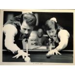 Alex Hurricane Higgins 14x11 Inch Photo Signed By Former Snooker Champion The Late Alex Hurricane