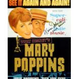 Mary Poppins 8x10 Inch Photo From The Classic Walt Disney Movie Mary Poppins Hand Signed By