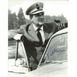 James Bond Patrick Macnee genuine authentic signed 10x8 b/w photo. Good Condition. All signed pieces