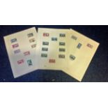 Collection of 24 Falkland islands and dependencies stamps on loose album pages. Mainly in mint