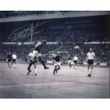 1966 World Cup 8x10 Photo Signed By England World Cup Legend Sir Geoff Hurst. Good Condition. All
