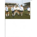 Football Autographed Derby County Photo, A Superb Image Depicting Rod Thomas, Colin Boulton, Roger